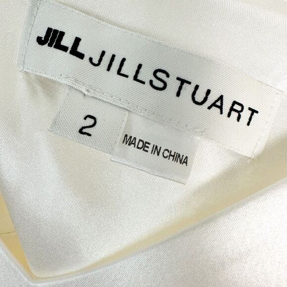 BHLDN JILL STUART White Nicki Jumpsuit Size 2 XS Wide Leg Spaghetti Ivory - Picture 9 of 13